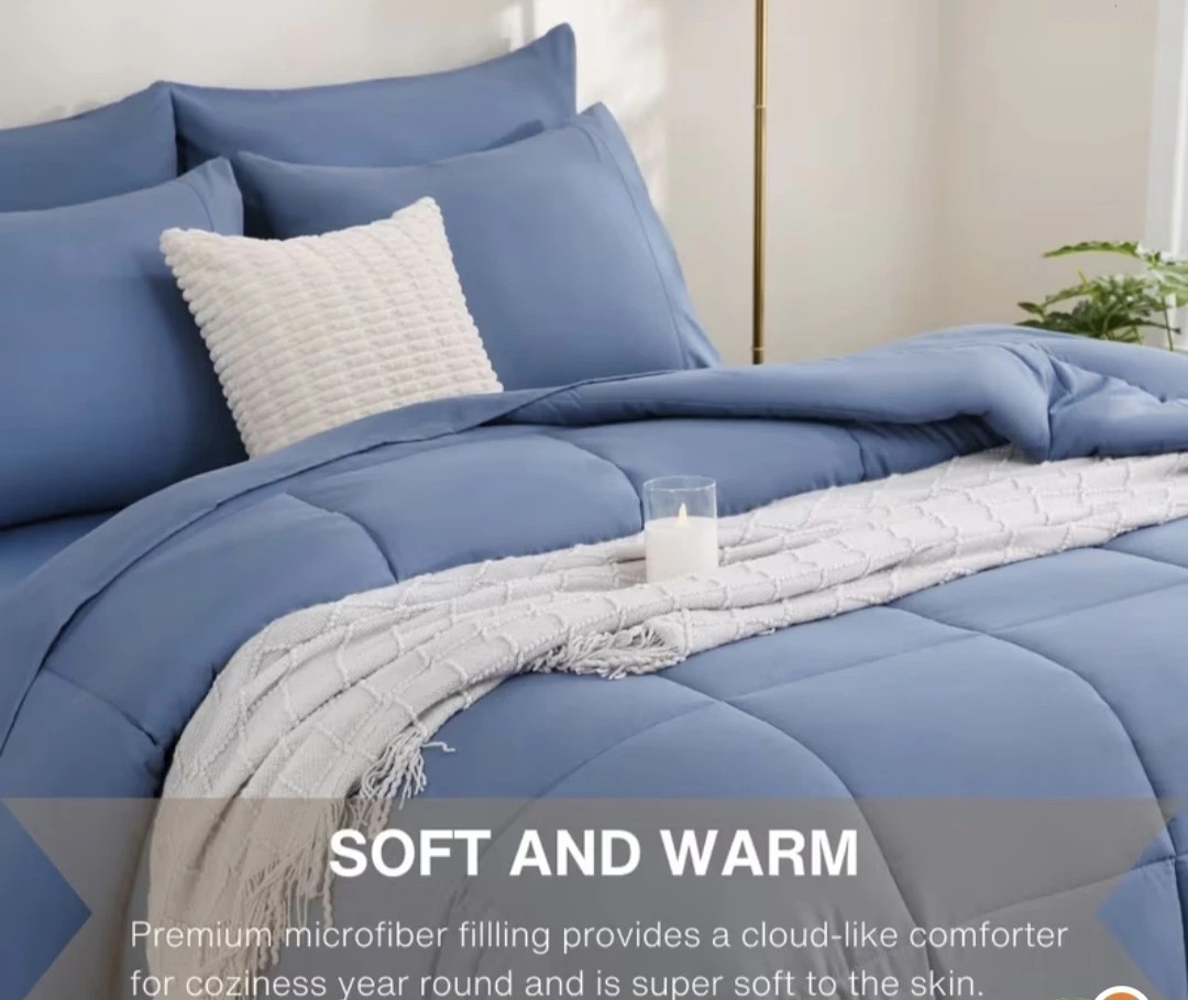 Vibrant Blue Thick Quilt Comforter - photo 2