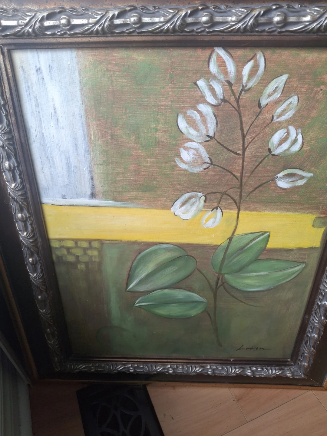 Framed Floral Artwork - photo 2