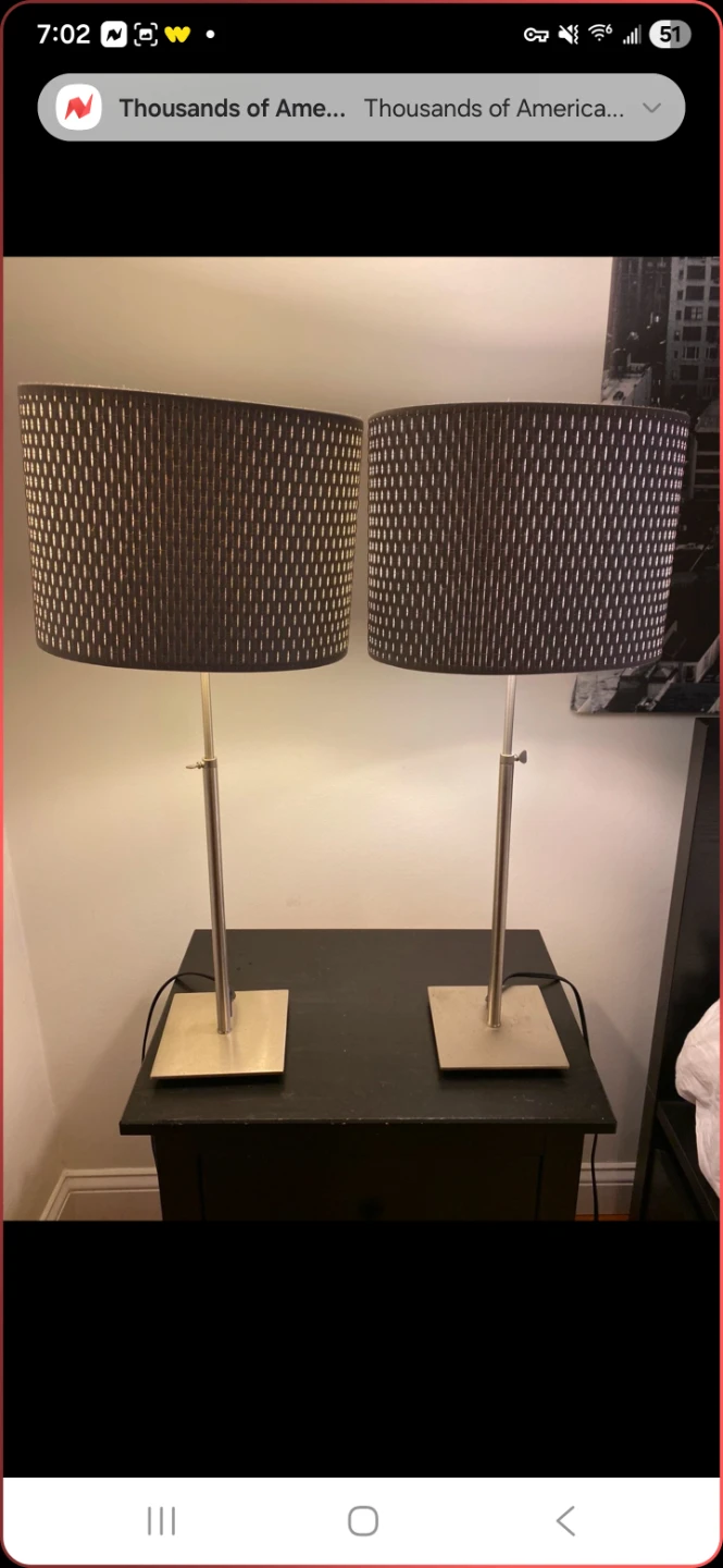 Pair of Modern Table Lamps