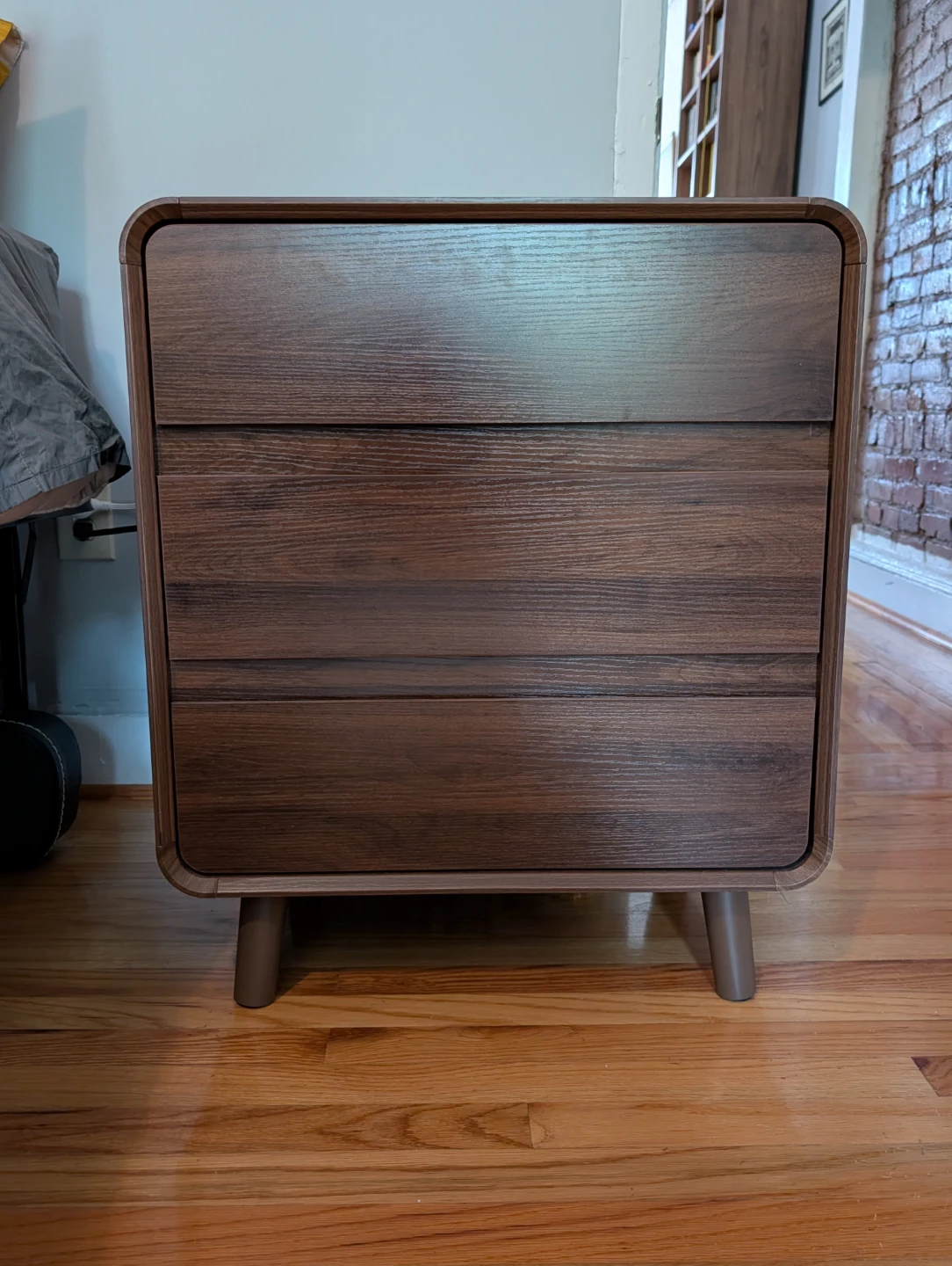 3 Drawer Nightstand with Charging Station