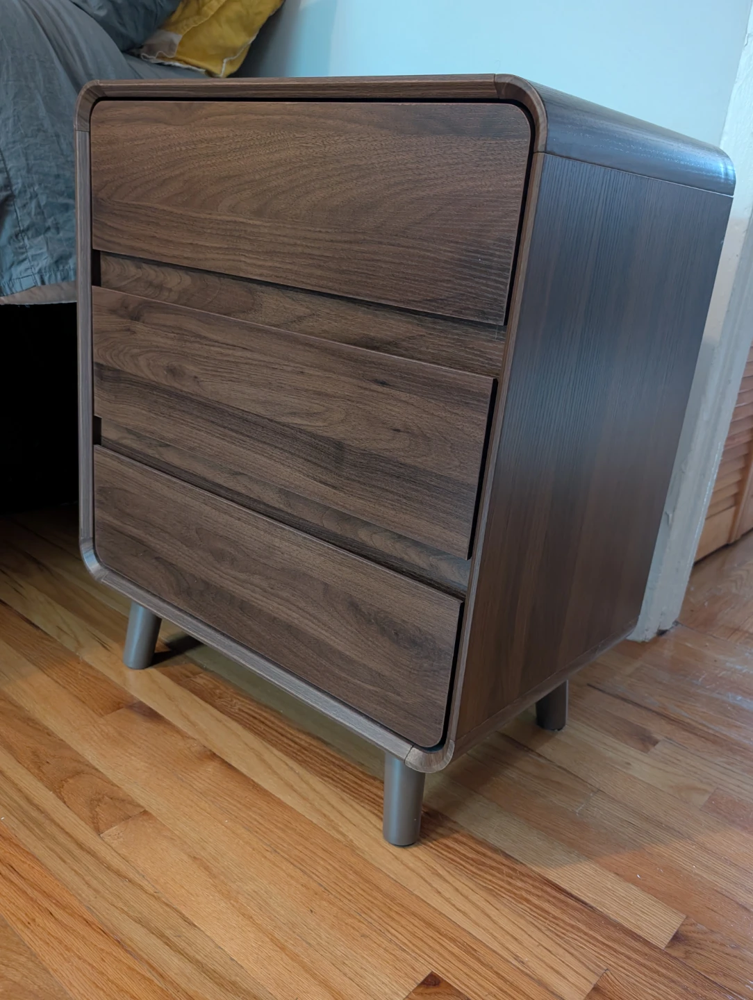3 Drawer Nightstand with Charging Station - photo 2