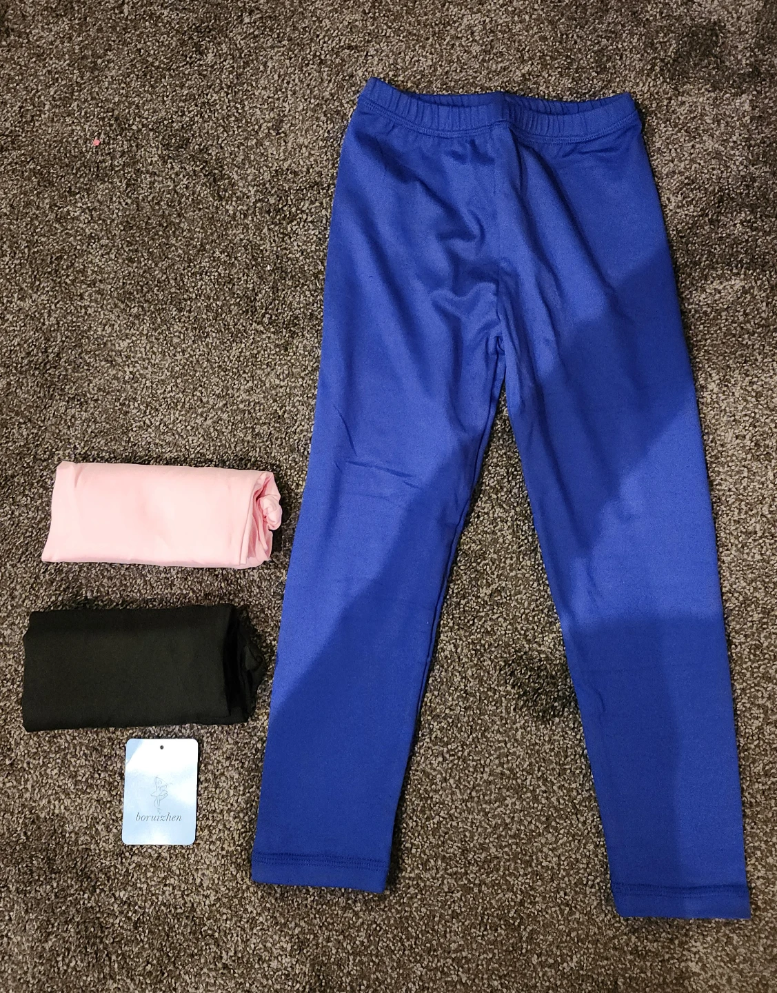 BoruiZhen Leggings Set - Blue, Black, Pink