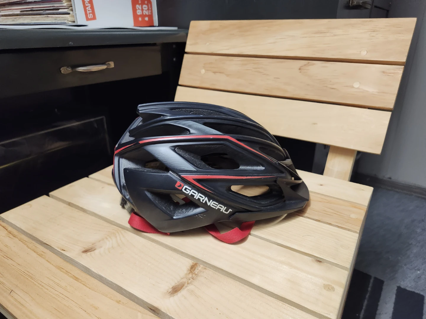 Garneau Black Cycling Helmet