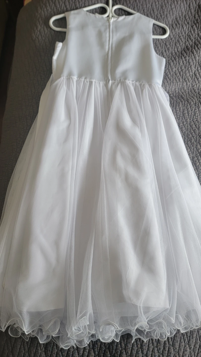 White Flower Girl / Special Occasion Dress - Size 14 - photo 3