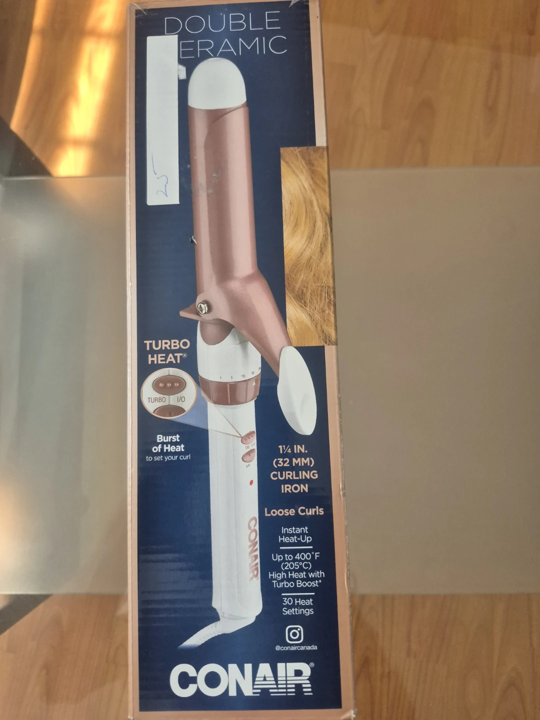 Conair 1 1/4" Double Ceramic Curling Iron