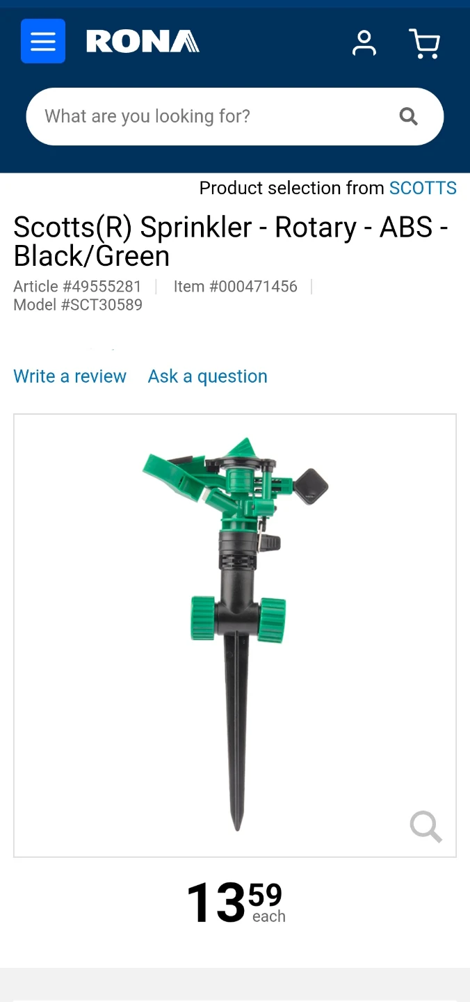 Scotts Impact Rotary Sprinkler - photo 3
