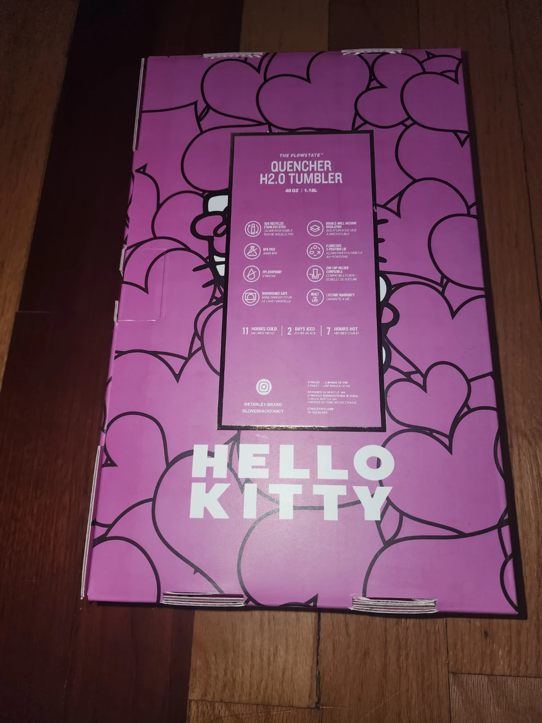 Stanley x Hello Kitty Quencher H2.0 Tumbler 40 oz Pink - photo 2