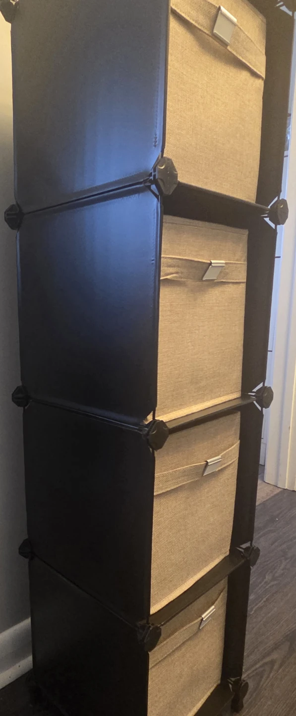 4-Tier Fabric Storage Cube Organizer - photo 2