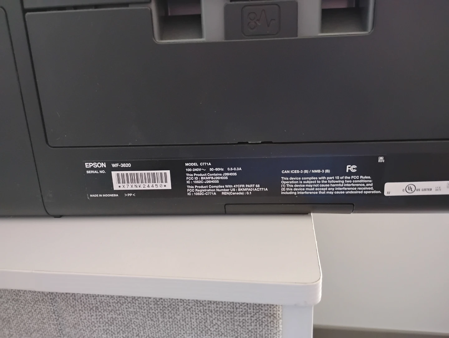 Epson WF-3820 Workforce Pro Printer - photo 4