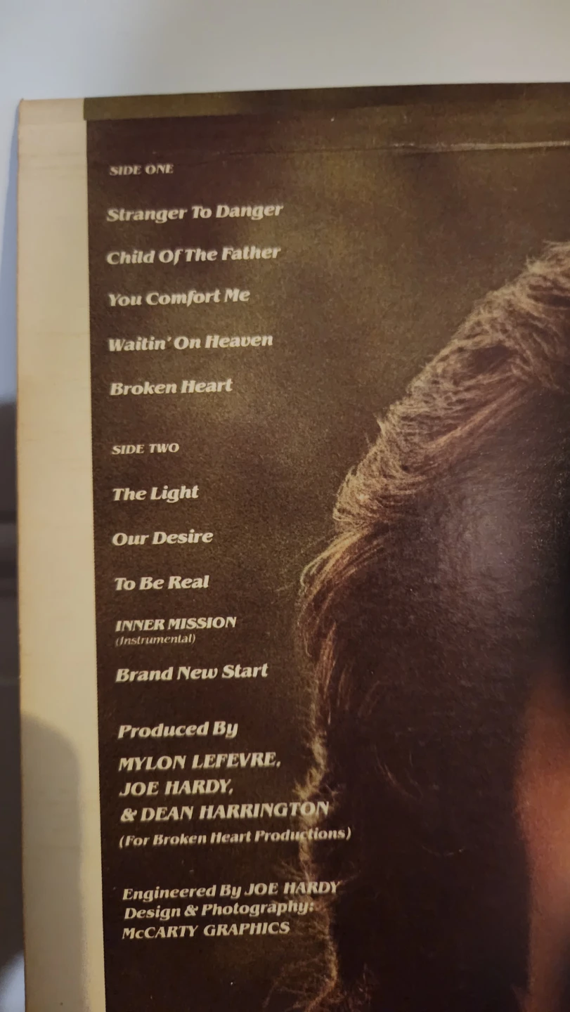 Mylon LeFevre & Broken Heart - Brand New Start Vinyl Record - photo 3