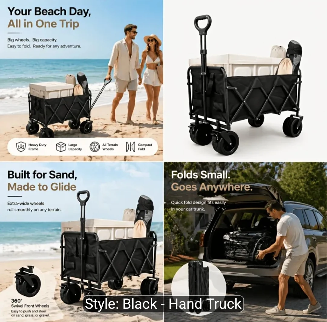 Extra large Heavy Duty Foldable Wagon Cart - photo 4
