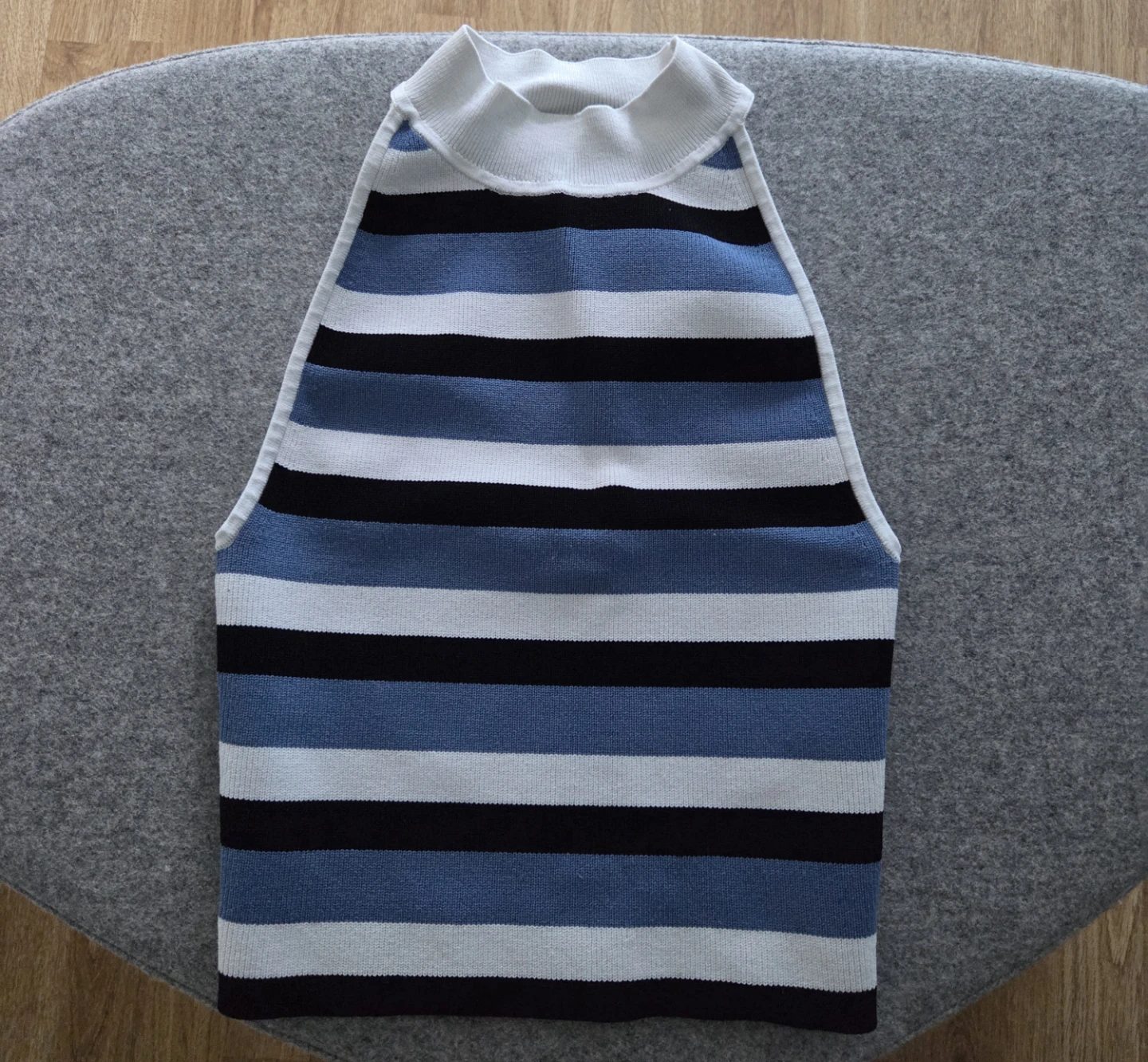 Striped Halter Neck Tank Top - photo 2