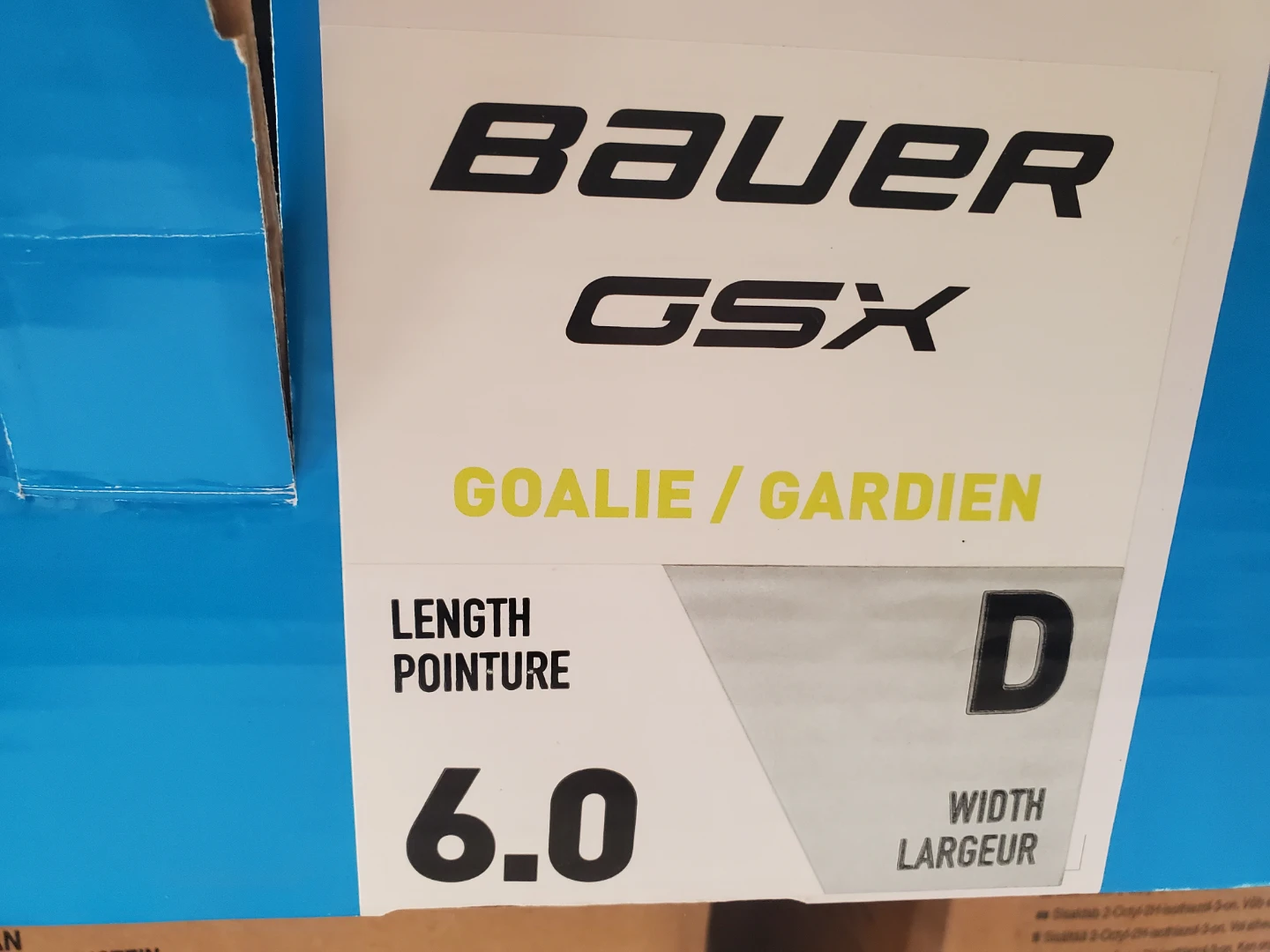 Bauer GSX Intermediate Goalie Skates Size 6 D - photo 5