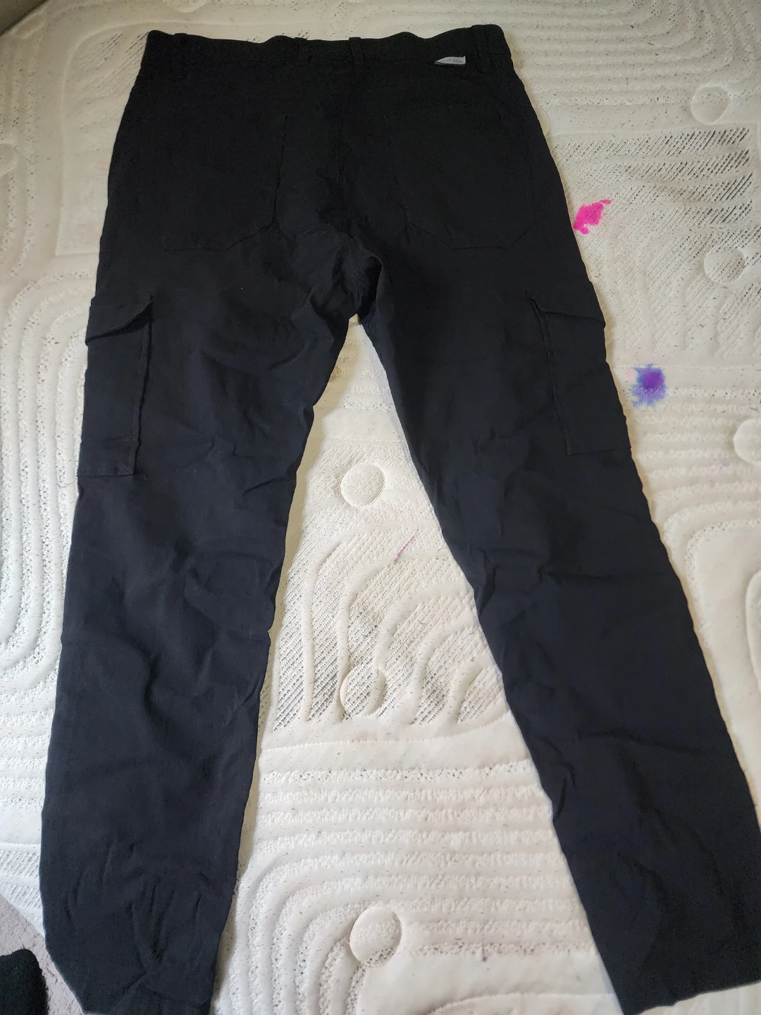Point Zero Black Cargo Pants Size 34x32 slim fit - photo 3