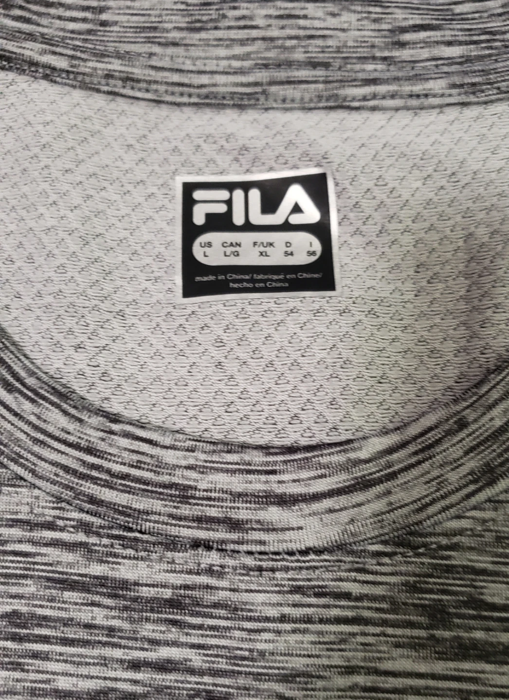 Brand new Mens Fila Gray Shirt Size L - photo 2