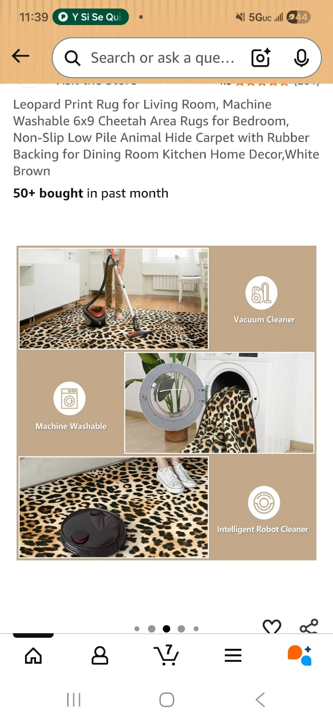 Leopard Print Area Rug