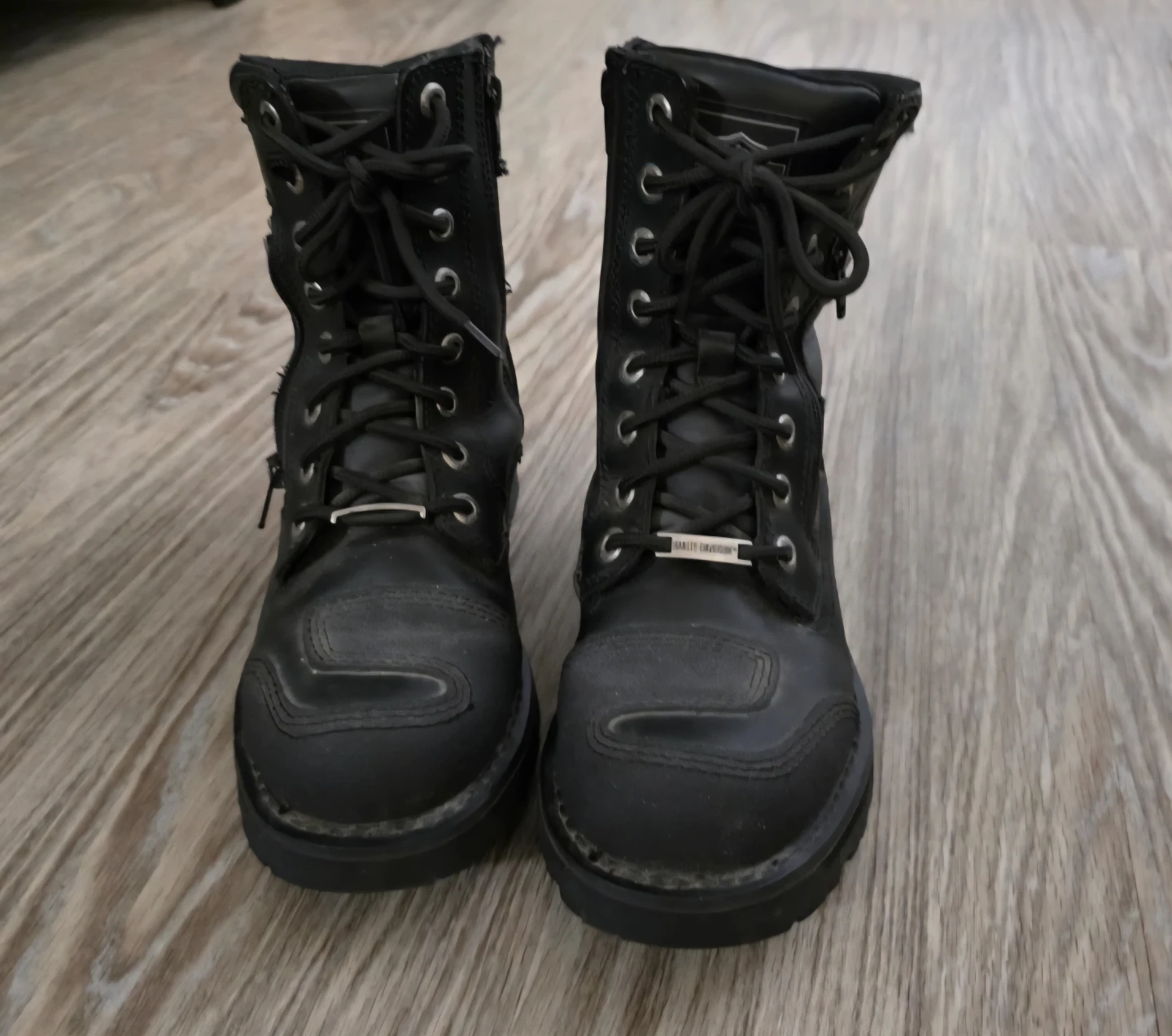 Harley-Davidson Black Leather Motorcycle Boots Size 7