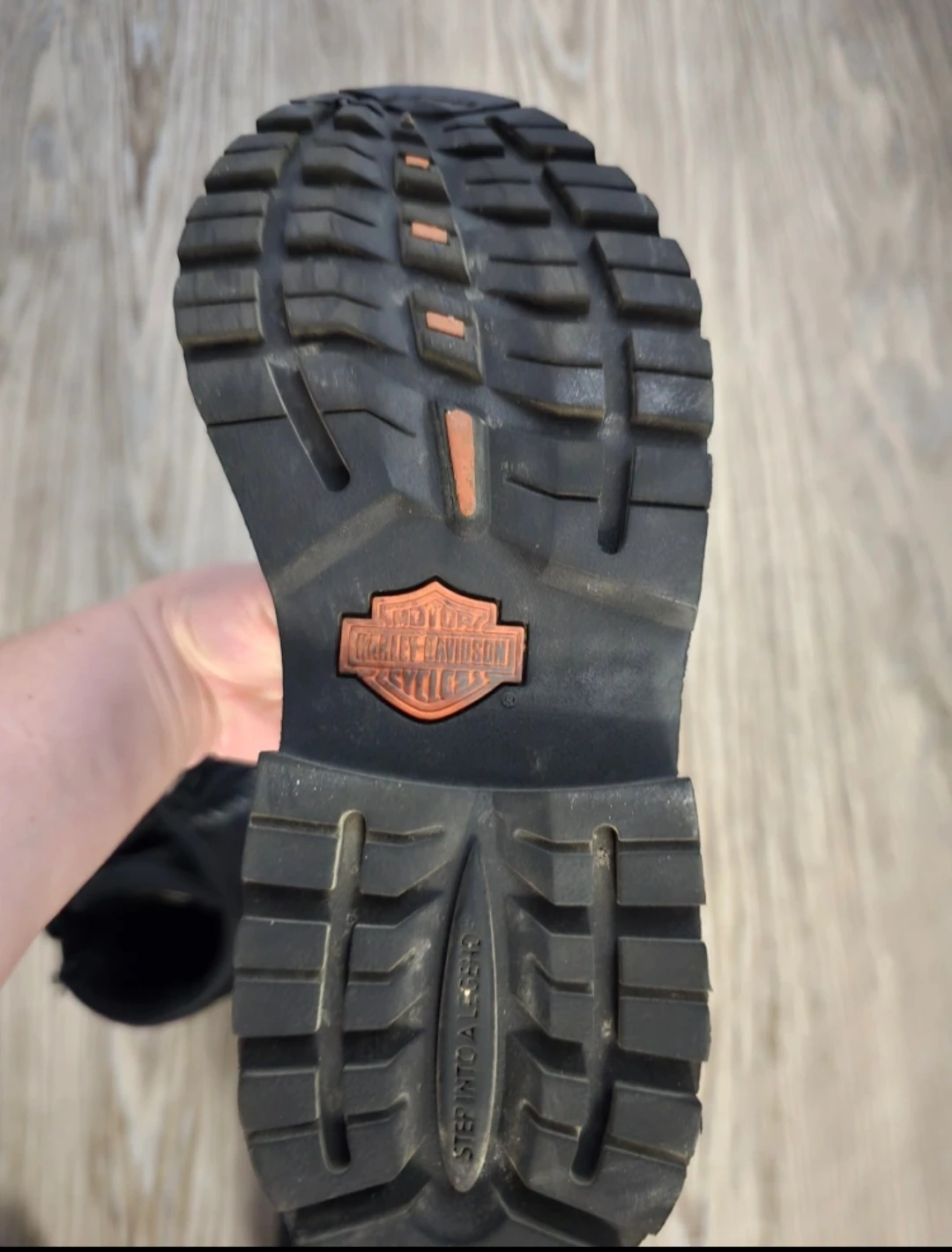 Harley-Davidson Black Leather Motorcycle Boots Size 7 - photo 5