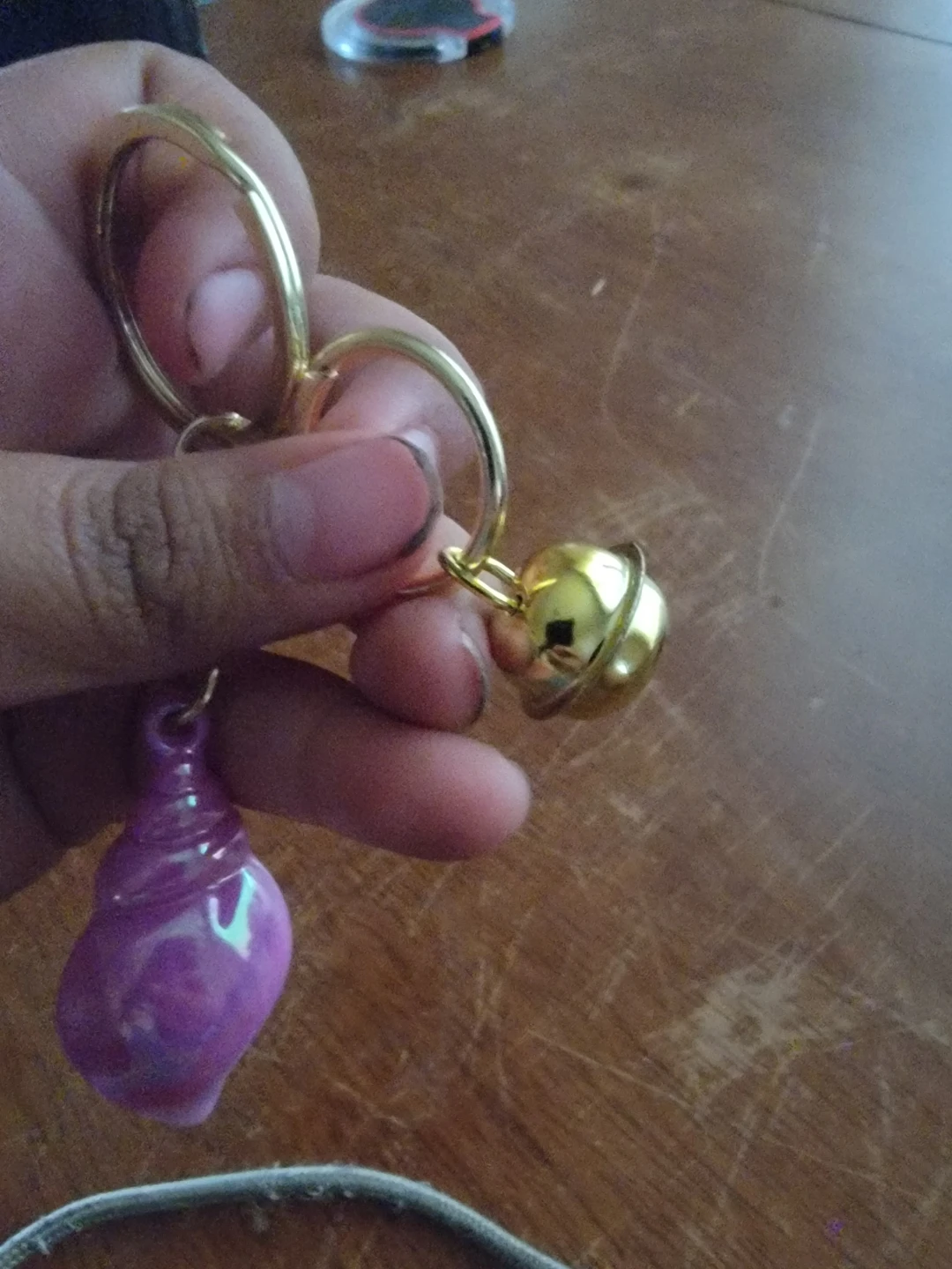 Seashell and Bell Keychain - photo 2