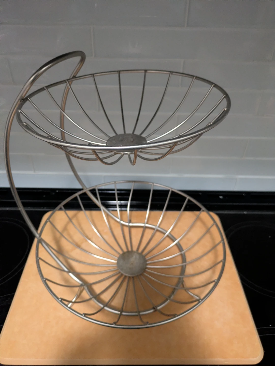 Two-Tier Wire Fruit Basket