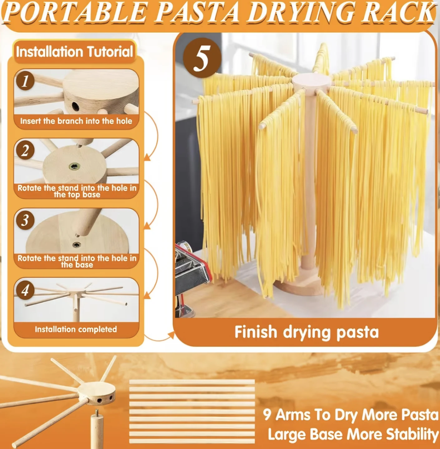9 Piece Pasta Making Kit - photo 5