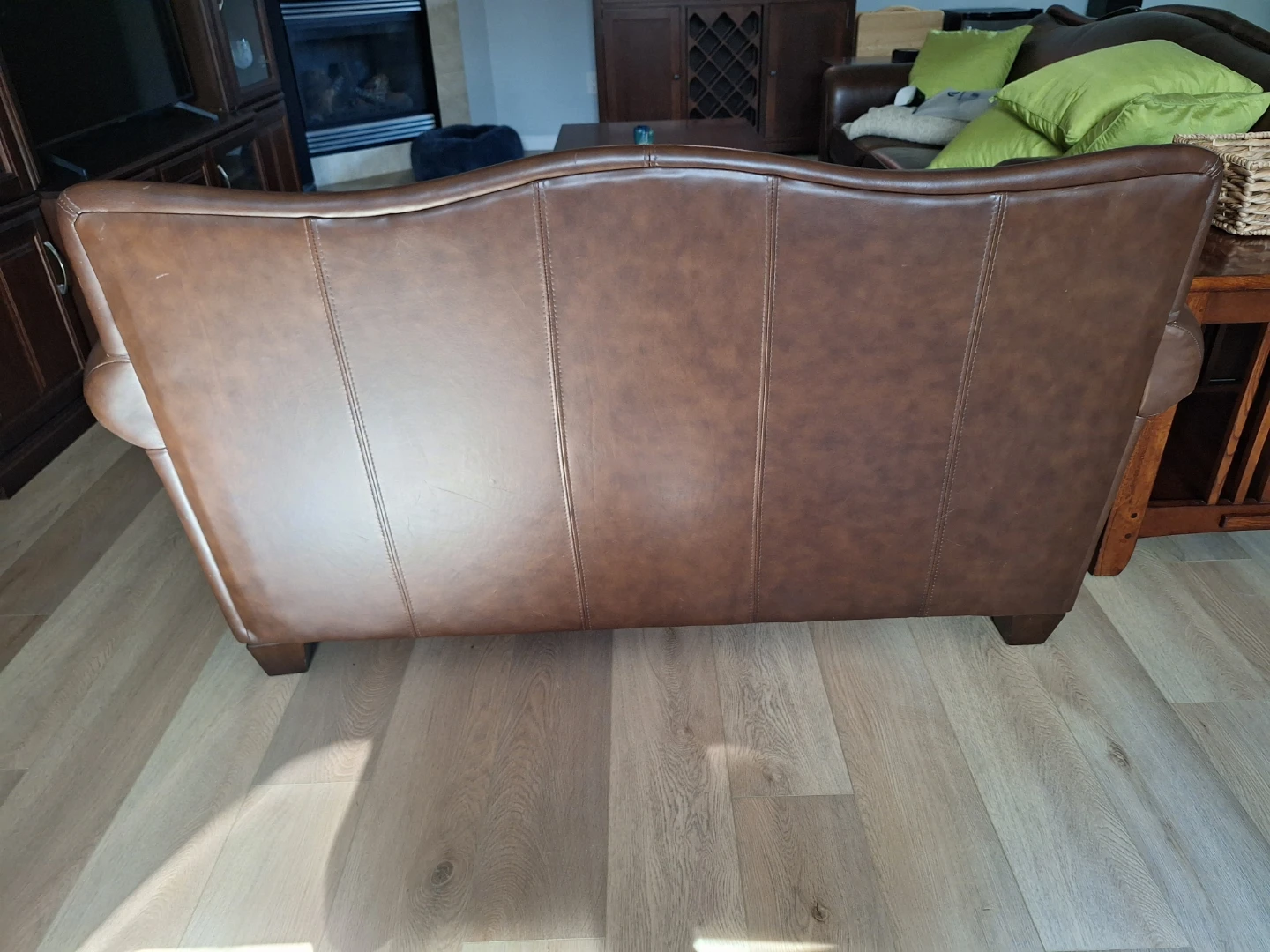 Leather Loveseat - photo 2