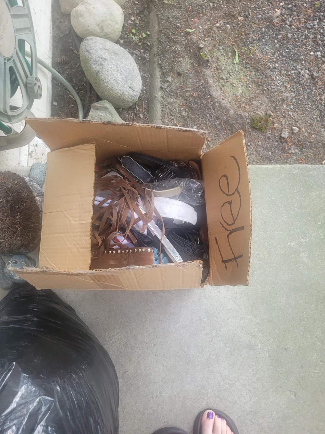 Free Box of assorted belts
