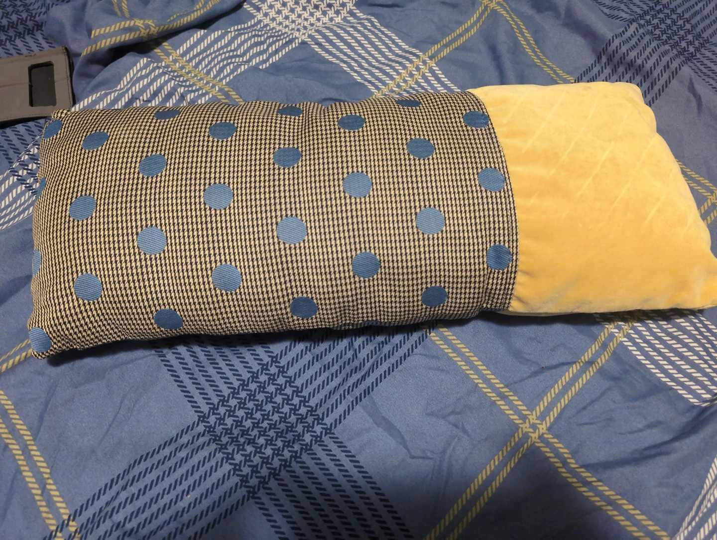 Decorative Lumbar Pillow - Houndstooth & Polka Dot