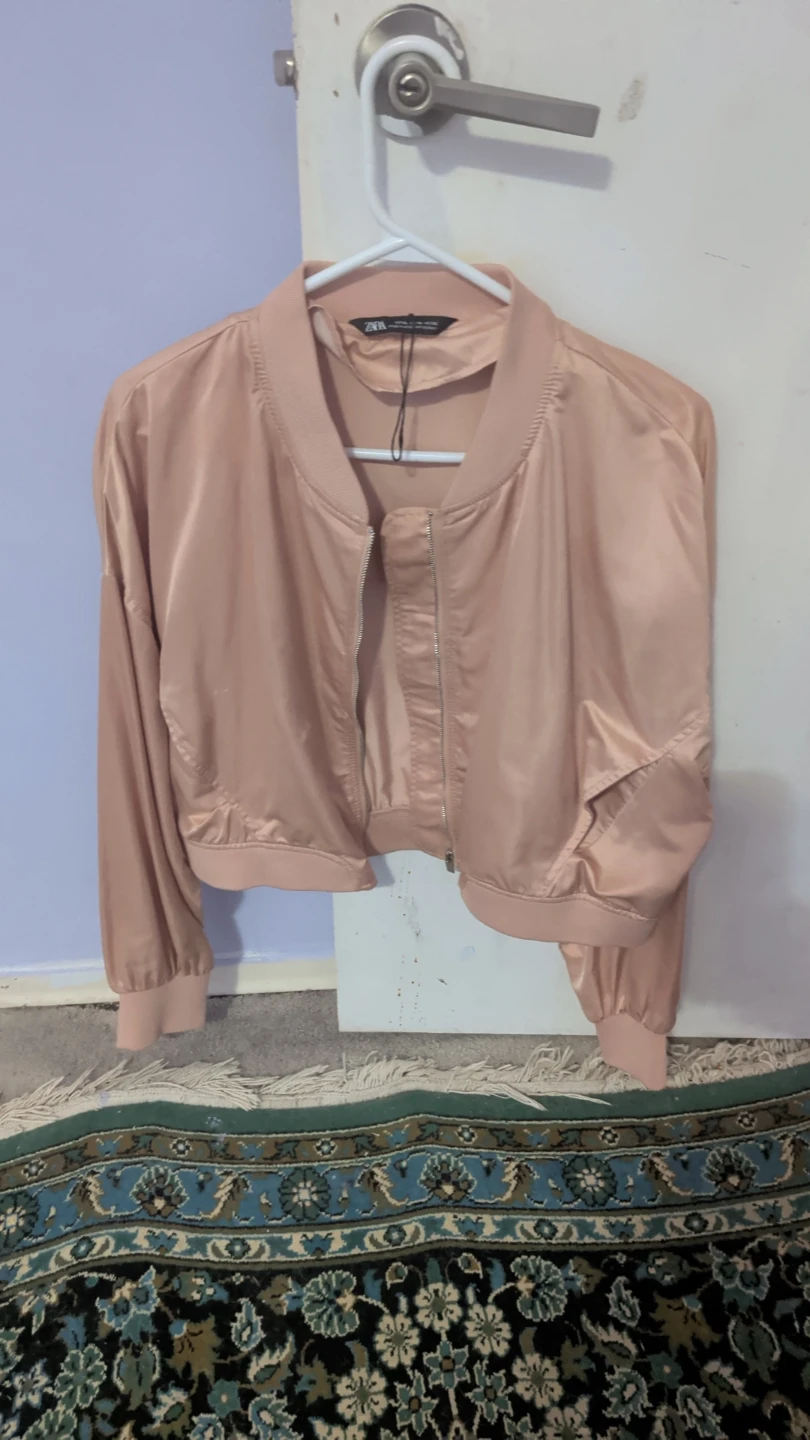 Zara Pink Bomber Jacket