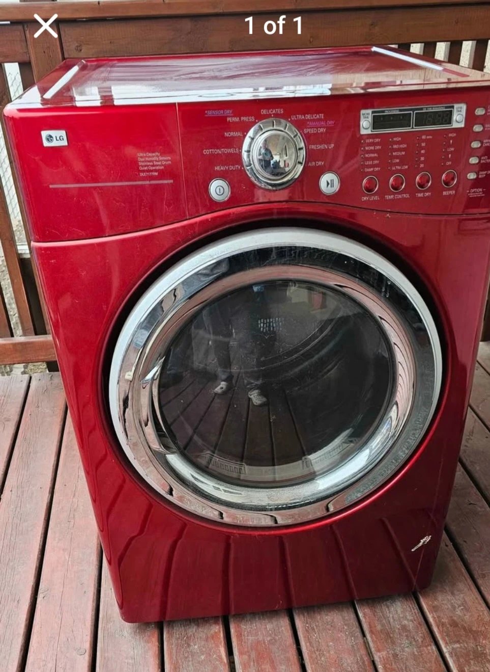 LG Red Dryer
