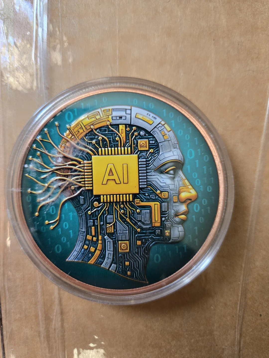 AI Amplifies 5 oz .999 Fine Copper Round 2522/5000