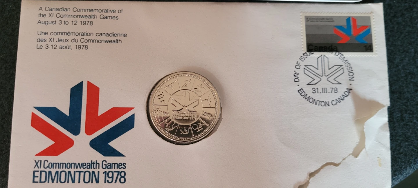 Curling silver coin, Edmonton games, alberta - photo 3