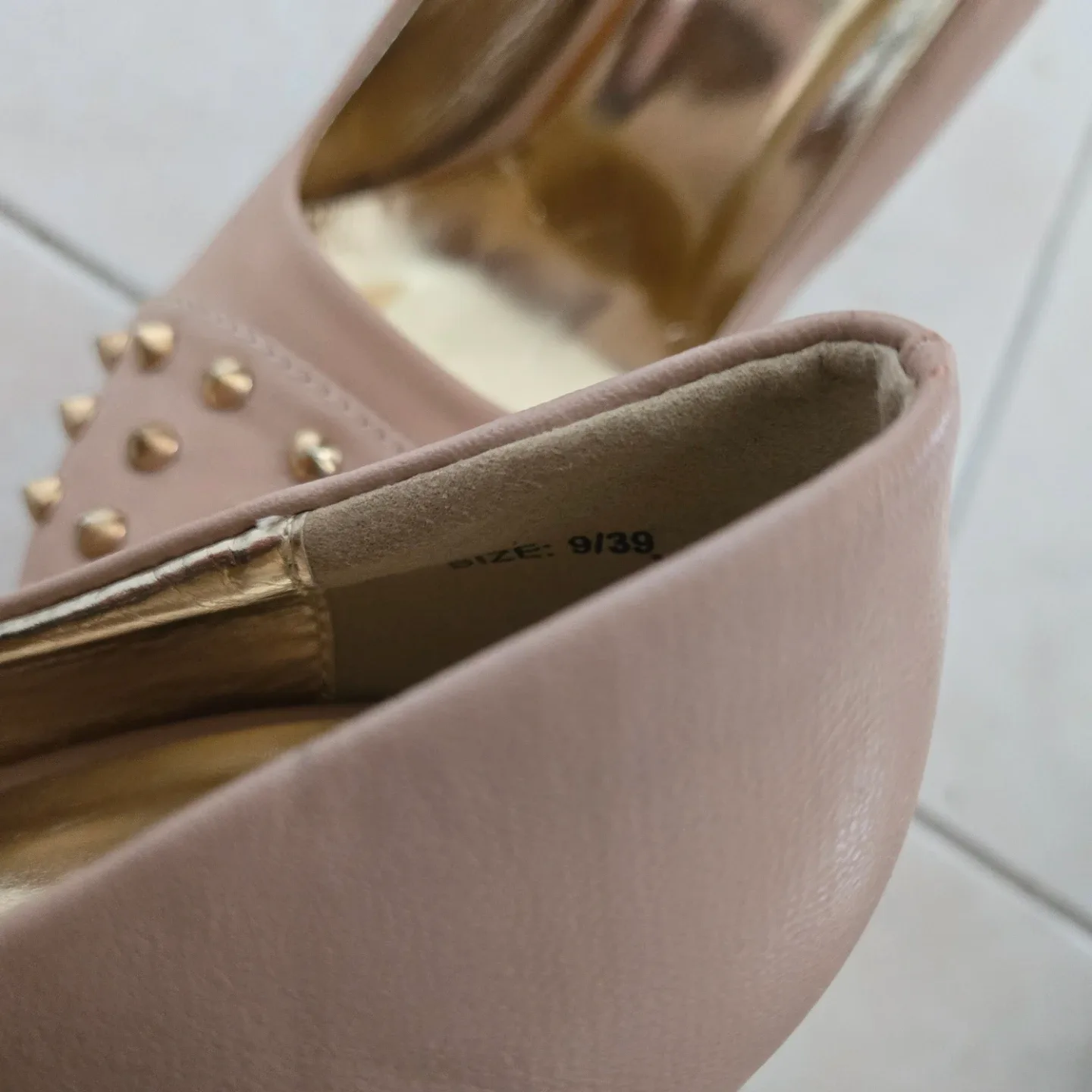 A.co Women's Studded Platform Heels Size 9/39 - photo 5