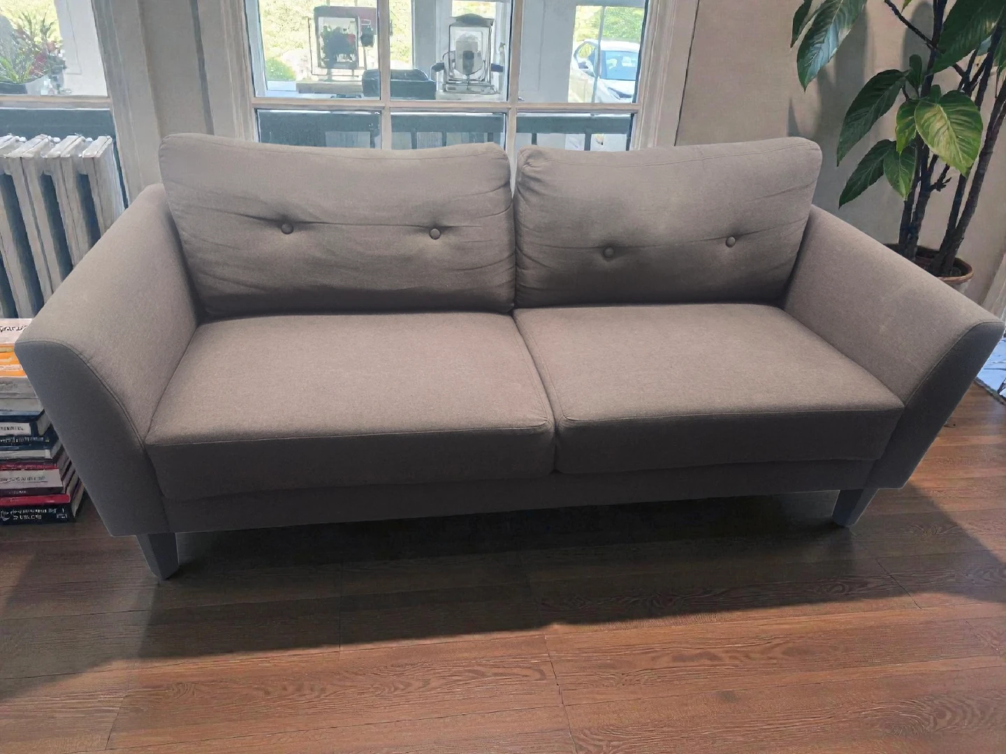 Small Grey Loveseat – Perfect for Small Spaces