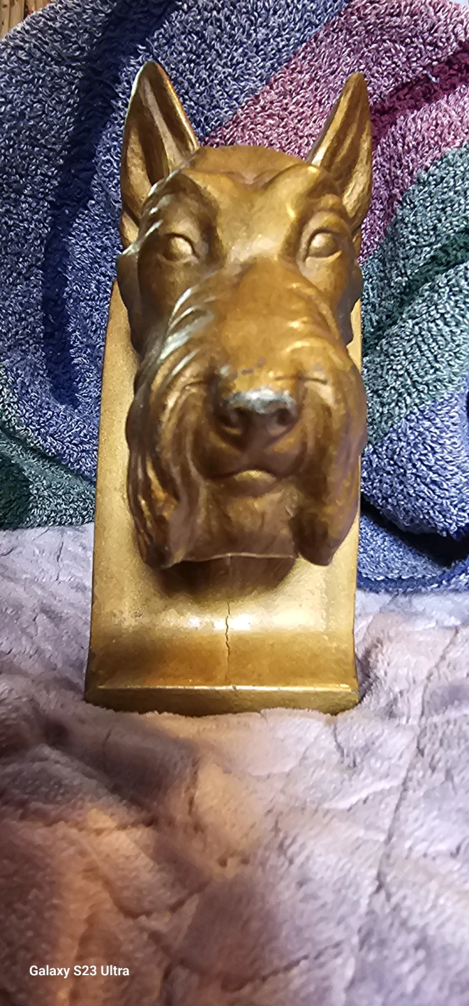 Vintage Dog Head Bookend