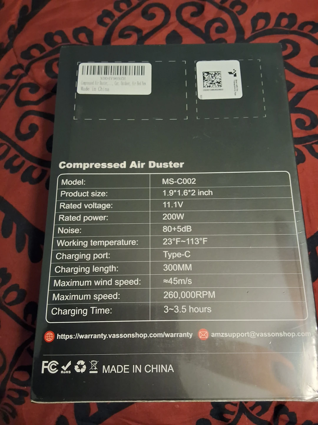Vasson Compressed Air Duster MS-C002 - photo 2