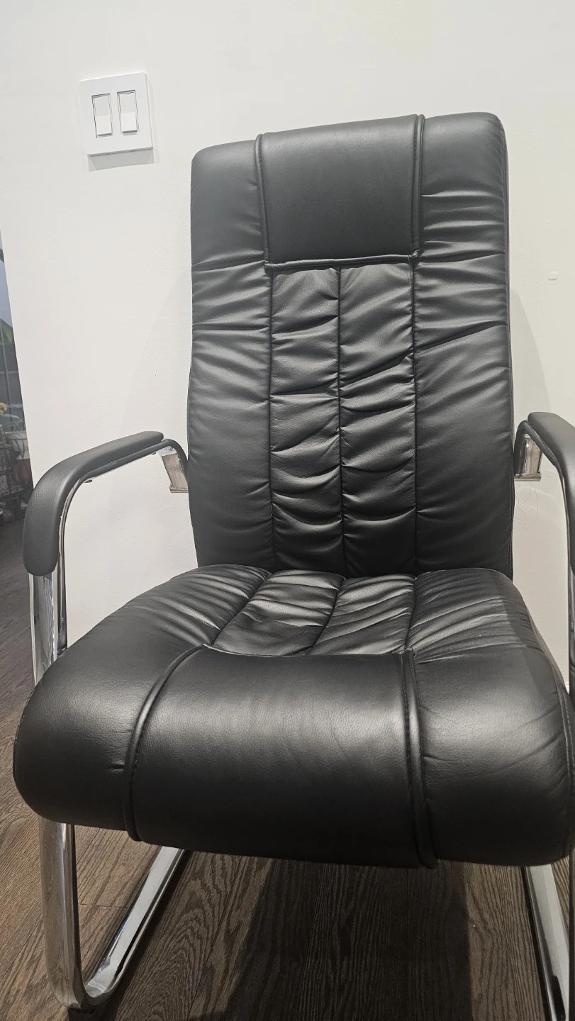 Black Faux Leather Executive Office Chair