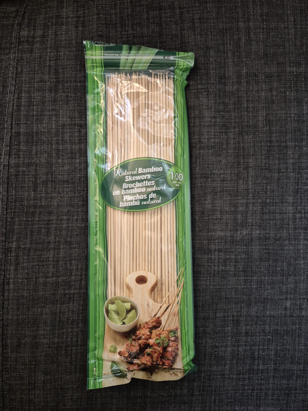 Natural Bamboo Skewers - 100 pcs