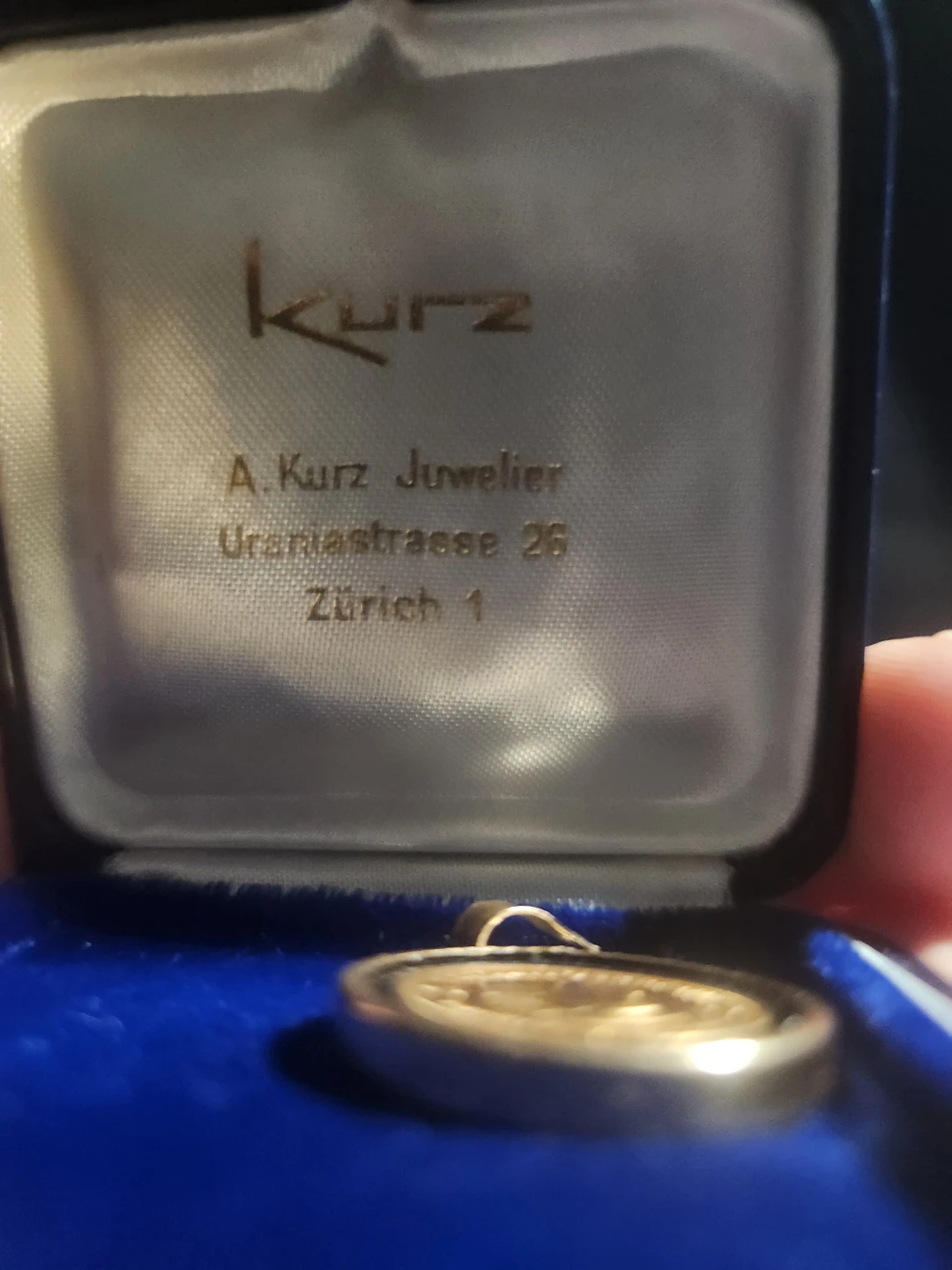 Krugerand 1/10 oz Gold Coin Pendant - photo 5