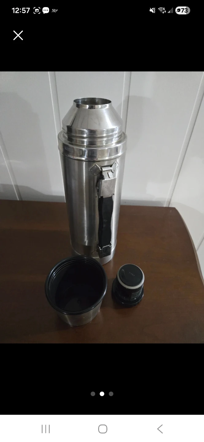 Vintage Stainless Steel Thermos # Freecycle! - photo 2
