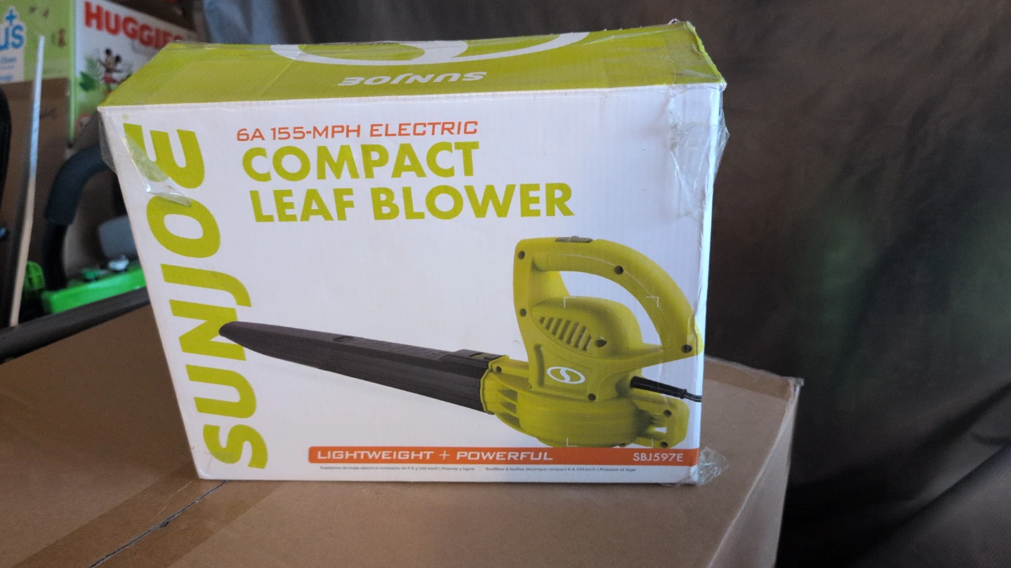 Sun Joe 6A 155-MPH Electric Compact Leaf Blower SBJ597E