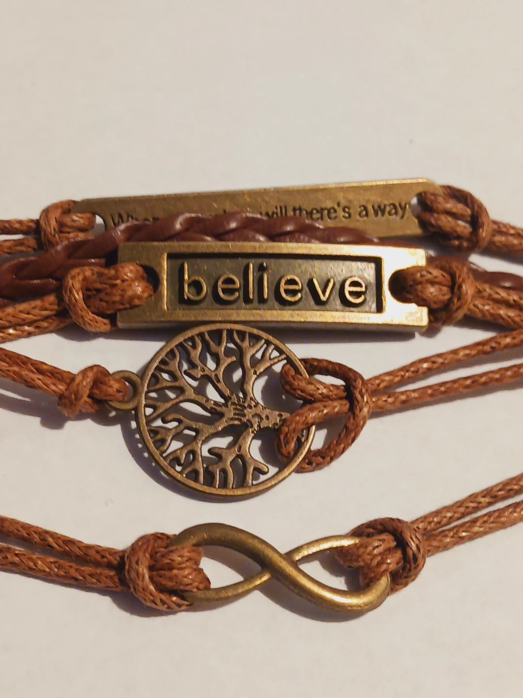 New !! "Believe ,Tree of Life, Infinity"  Cute Bracelet - photo 2