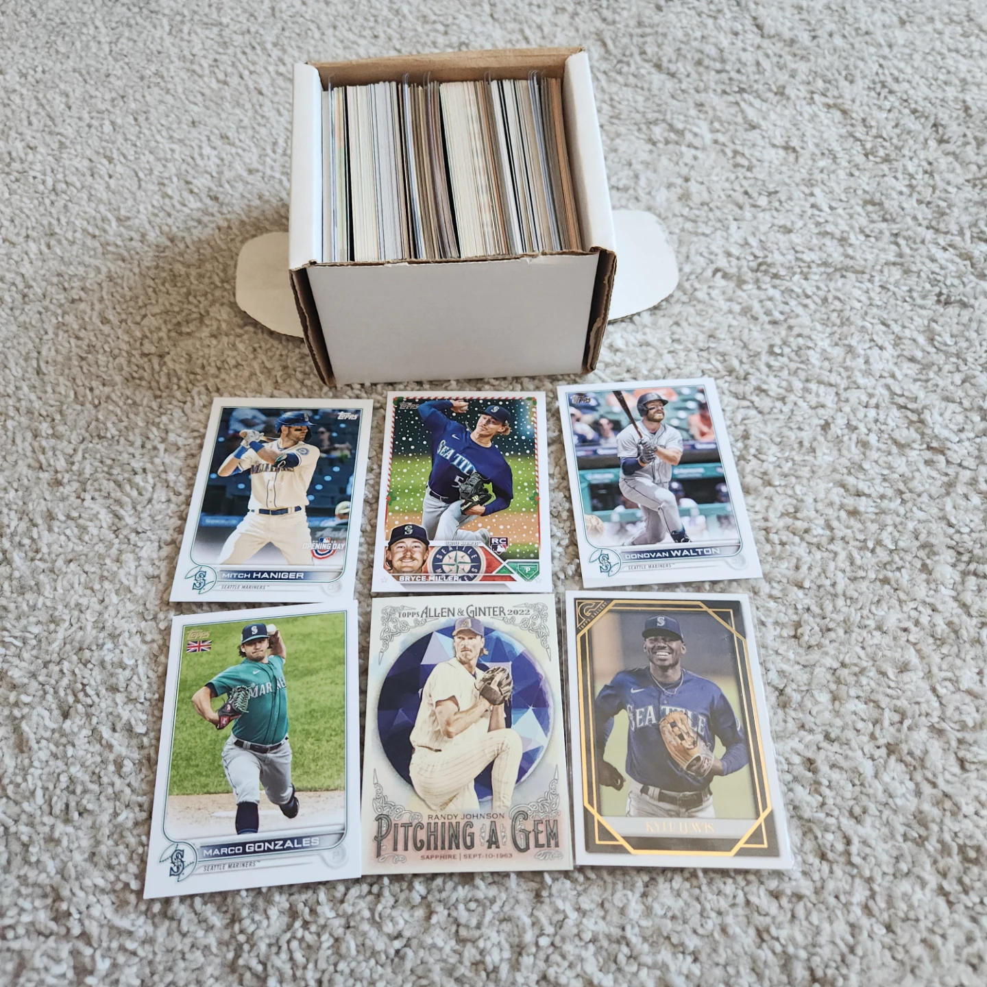 Seattle Mariners, 100 Baseball Cards Team lot - photo 2