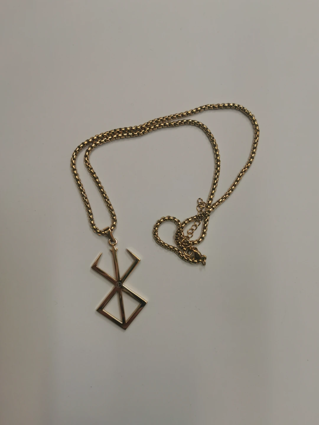 Gold Stainless Steel Berserk necklace