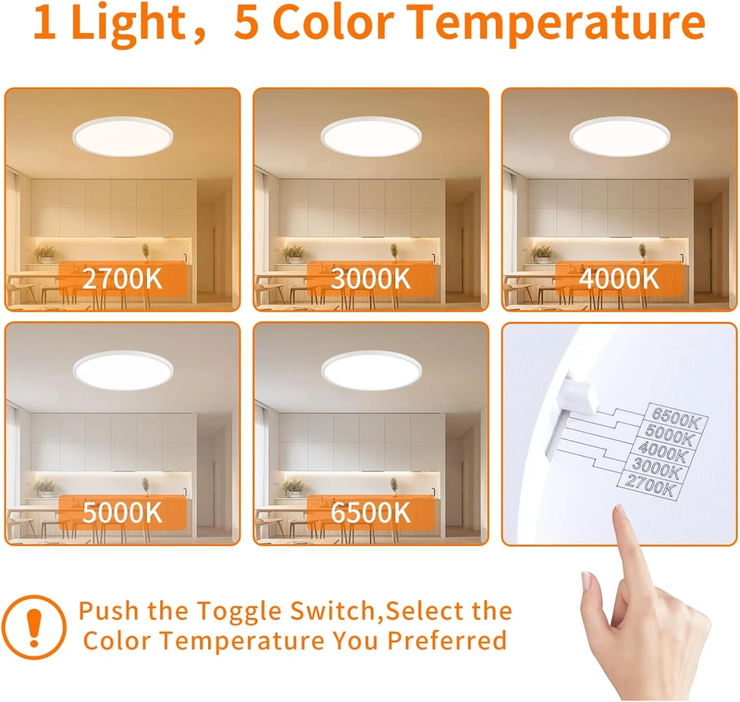 Super Slim LED Ceiling Light 6 Pack - photo 3