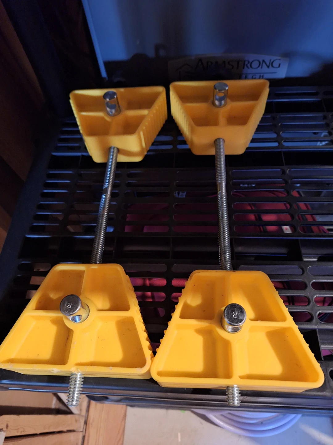 Set of 2 Yellow RV Scissor Jack Stabilizers