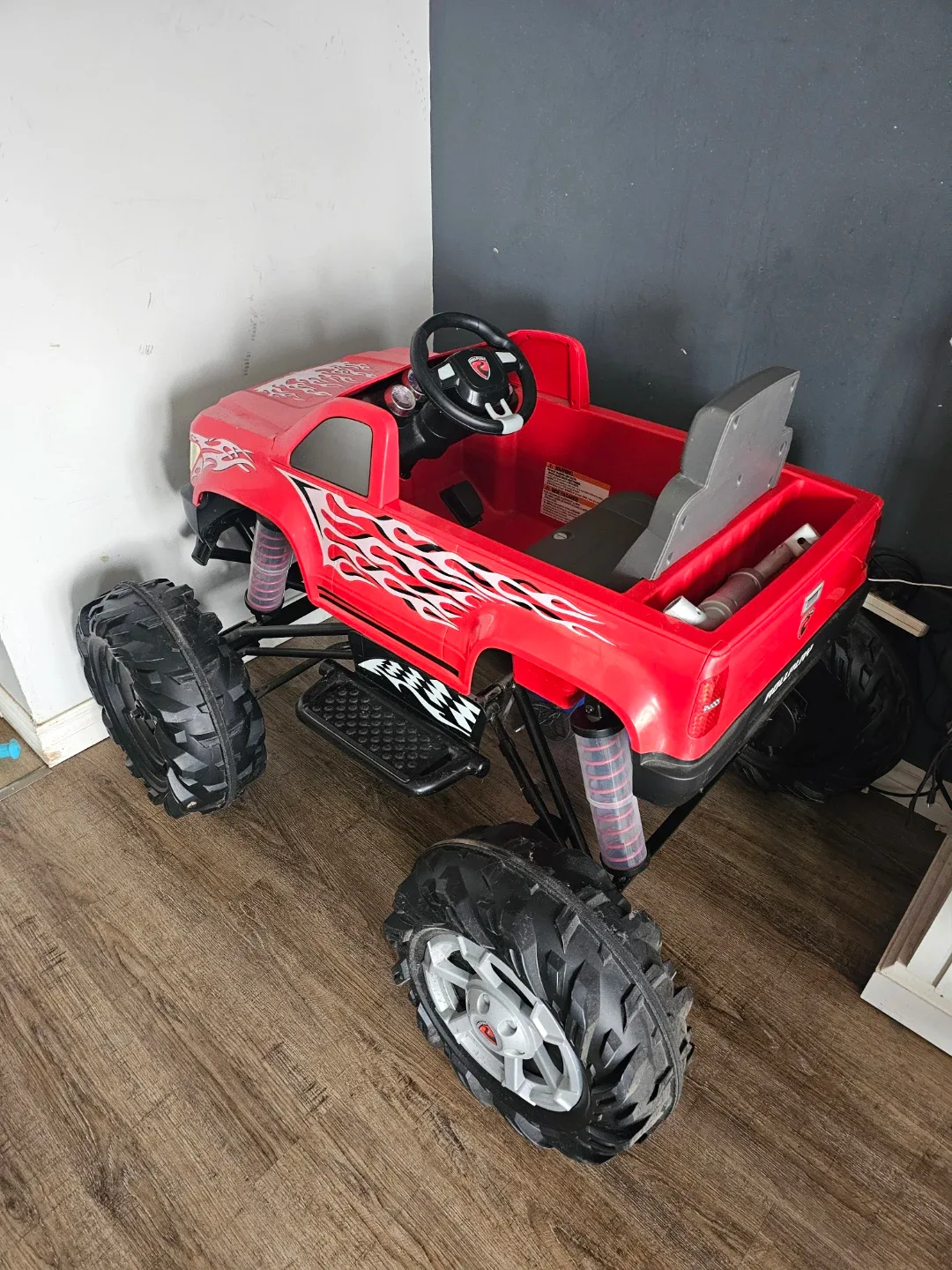 Red Monster Truck Ride-On Toy 12V