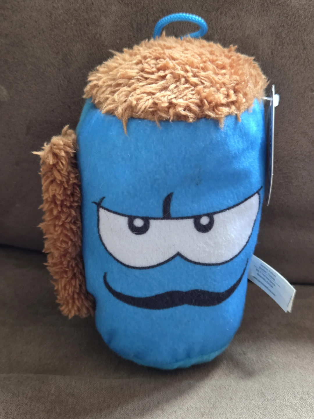 Caravan Softoys Blue Mustache Plush Beer Mug / Stein Toy