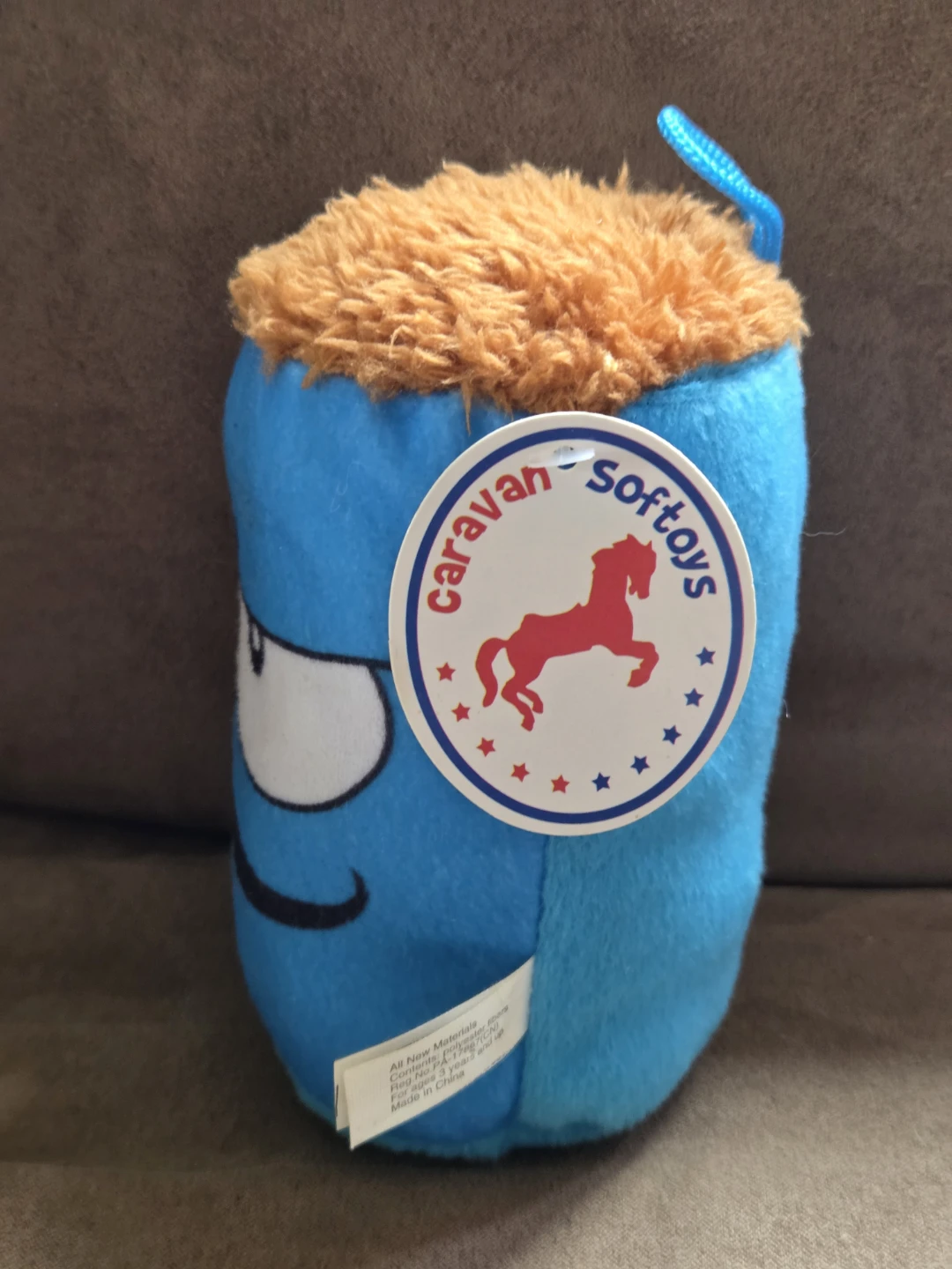 Caravan Softoys Blue Mustache Plush Beer Mug / Stein Toy - photo 2