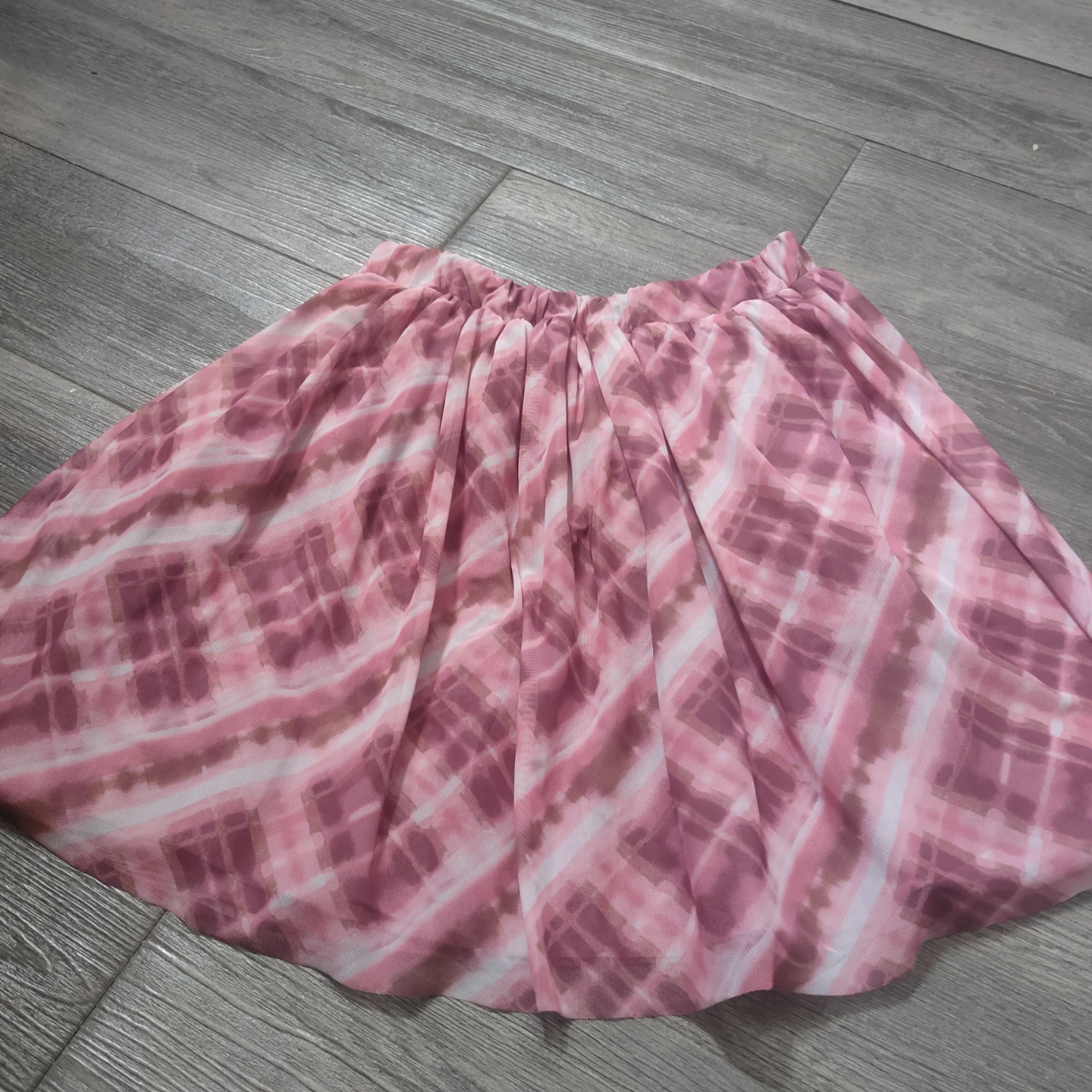 Girls Pink Tie-Dye Skirt Size 14A